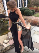 Cargar imagen en el visor de la galería, Black Prom Dresses