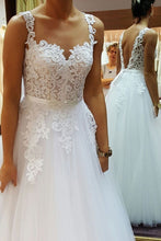 Load image into Gallery viewer, Straps Wedding Dresses Bridal Gown with Appliques