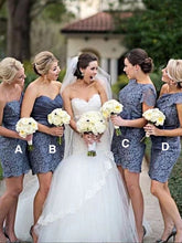 Load image into Gallery viewer, Lace Short Bridesmaid Dresses