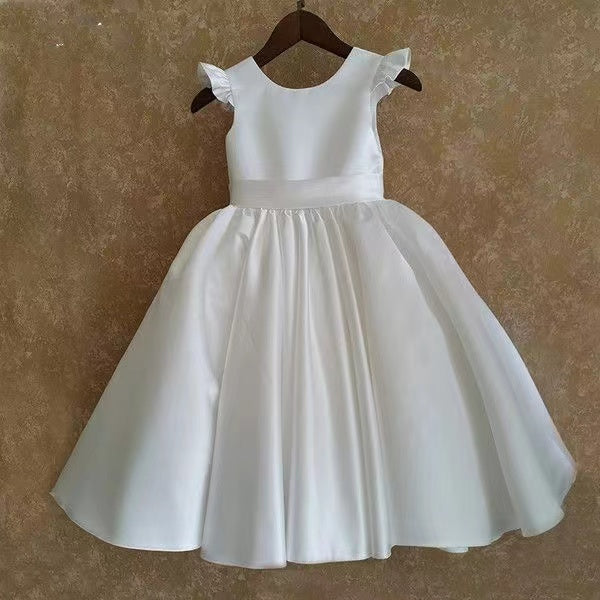 Cap Sleeves Flower Girl Dresses Knee Length