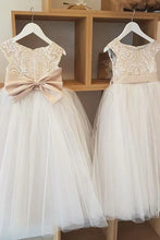 Load image into Gallery viewer, Cap Sleeves Flower Girl Dresses Tulle