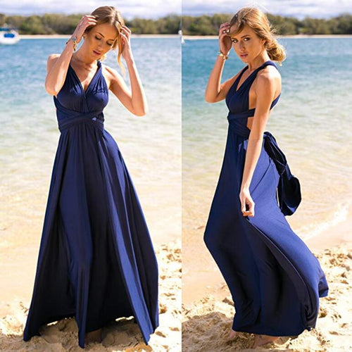 Conversible Long Prom Dresses Under 100 for Women KI008