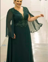 Load image into Gallery viewer, Plus Size Mother of the Bride Dresses Dark Green