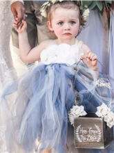 Load image into Gallery viewer, Straps Kid&#39;s Dresses Flower Girl Dresses