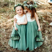 Load image into Gallery viewer, Floor Length Flower Girl Dresses Tulle