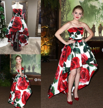 Charger l&#39;image dans la galerie, Hi Low Floral Prom Dresses Evening Gown