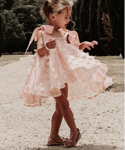 Flower Girl Dresses Shoulder with Bowknots