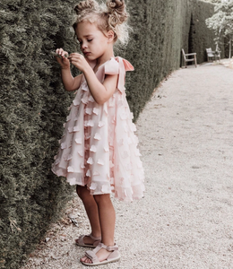 Flower Girl Dresses Shoulder with Bowknots