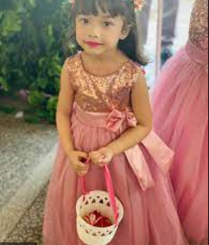 Floor Length Flower Girl Dresses with Bowknot