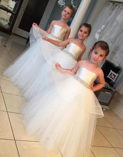 Flower Girl Dresses Spaghetti Straps