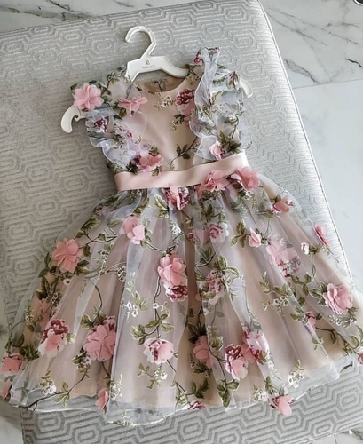 Sweet Flower Girl Dresses with 3D Flowers