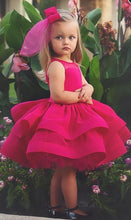 Load image into Gallery viewer, Fuchsia Ball Gown Flower Girl Dresses for Wedding Party