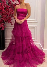 Carica l&#39;immagine nel visualizzatore di Gallery, Fuchsia Prom Dresses Sweetheart