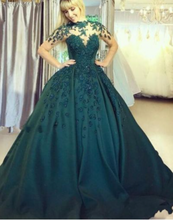 Laden Sie das Bild in den Galerie-Viewer, Green Prom Dresses Pageant Dresses Birthday Gown