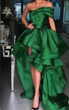 Load image into Gallery viewer, Green Prom Dresses Hi Low