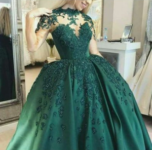 Green Prom Dresses Pageant Dresses Birthday Gown