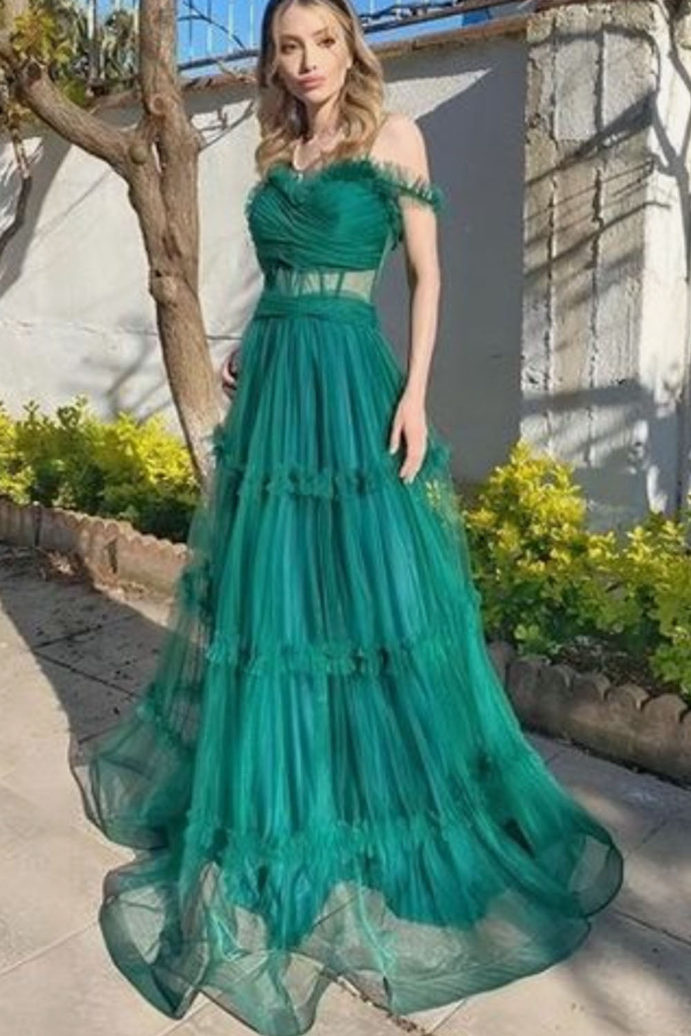 One Shoulder Turquoise Prom Dresses for Wedding Party