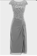 Load image into Gallery viewer, Cap Sleeves Mother of the Bride Dresses with Beading