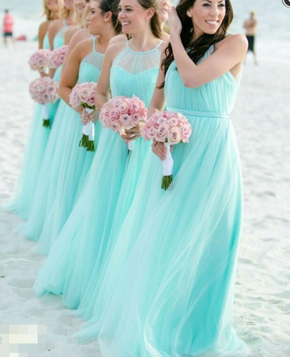 Halter Bridesmaid Dresses Beach Dresses for Wedding Party