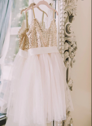 Flower Girl Dresses Floor Length with Sequins