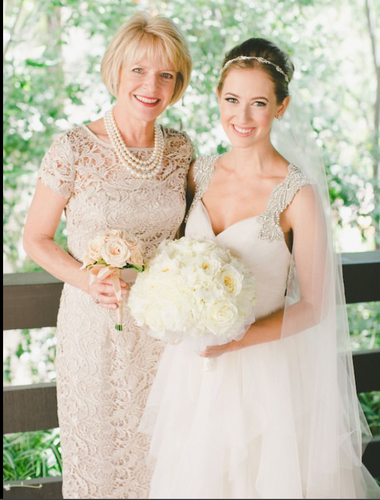 Champagne Lace Mother of the Bride Dresses