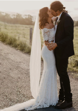 Laden Sie das Bild in den Galerie-Viewer, Two Piece Lace Wedding Dresses Bridal Gown Mermaid