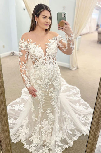 Wedding Dresses Bridal Gown Sleeves Mermaid