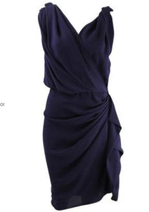 Elegant V Neck Navy Mother of the Bride Dresses