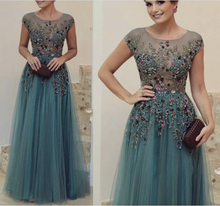 Load image into Gallery viewer, Mother of the Bride Dresses with 3D Flowers Beading