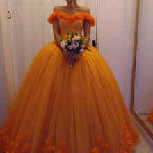 Load image into Gallery viewer, Orange Prom Dresses Birthday Gown Pageant Gown