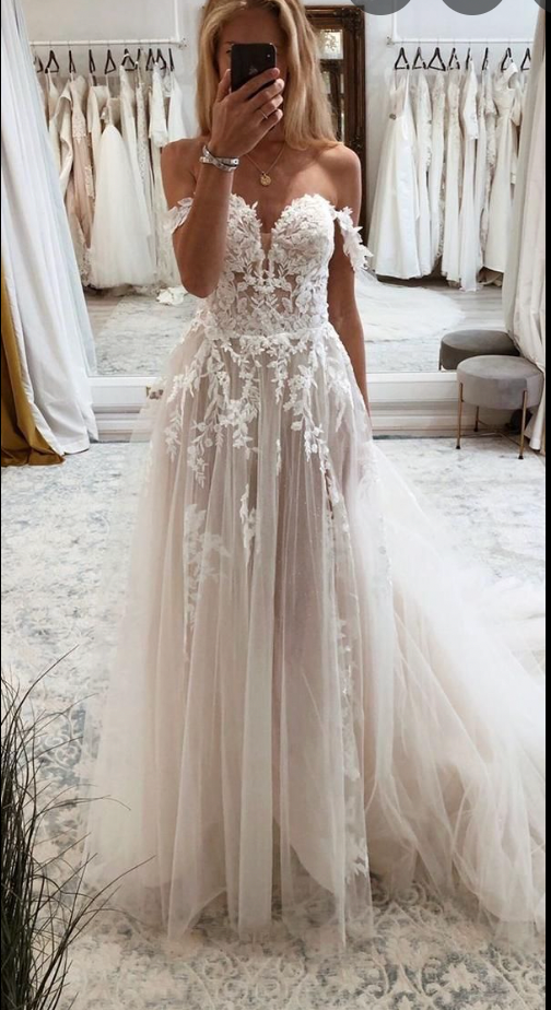 Off Shoulder Wedding Dresses Bridal Gown