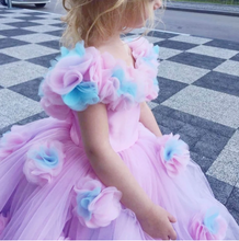 Load image into Gallery viewer, Off Shoulder Flower Girl Dresses Cinderella Birthday Party for Kid