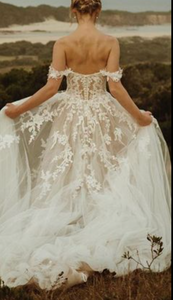 Off Shoulder Wedding Dresses Bridal Gown