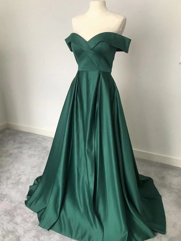 Off Shoulder Prom Dresses with Pockets