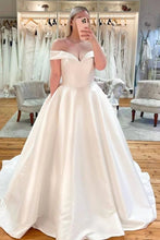 Load image into Gallery viewer, Wedding Dresses Bridal Gown Off Shoulder with Pockets