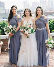 Load image into Gallery viewer, Elegant Long Bridesmaid Dresses for Wedding Waist with Beaded