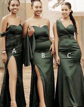 Load image into Gallery viewer, Olive Green Bridesmaid Dresses for Wedding Party