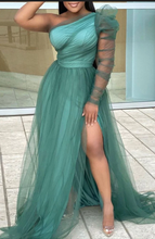 画像をギャラリービューアに読み込む, Single Sleeves Prom Dresses Slit Side
