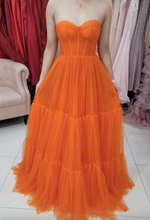 Load image into Gallery viewer, Sweetheart Prom Dresses Tulle Corset