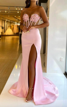 Load image into Gallery viewer, Sweetheart Prom Dresses Slit Side with Beaded