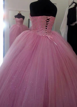 Load image into Gallery viewer, Pink Prom Dresses Pageant Gown Birthday Dresses BG2