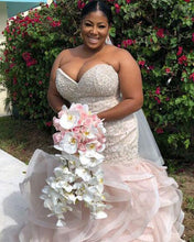 Load image into Gallery viewer, Plus Size Sweetheart Bridal Gown Wedding Dresses with Beading