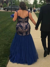 Load image into Gallery viewer, Plus Size Royal Blue Prom Dresses Mermaid