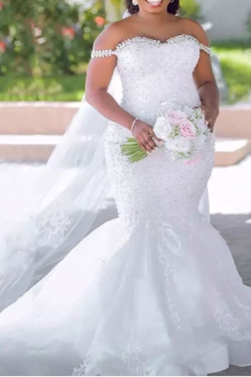 plus size mermaid wedding dress with bling Dresses Bridal Gown Rhinestones hugging mermaid silhouette is Color:Coffee - Twill Weave Cowboy Boots Cute Western coll-the-spring-break-shop