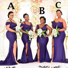 Load image into Gallery viewer, Purple Bridesmaid Dresses for Wedding Party