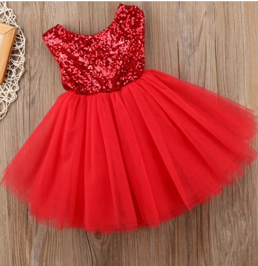 Red Flower Girl Dresses Short Length