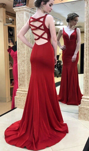 Criss Cross Prom Dresses Mermaid