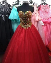 Charger l&#39;image dans la galerie, Red Prom Dresses Pageant Gown Birthday Dresses