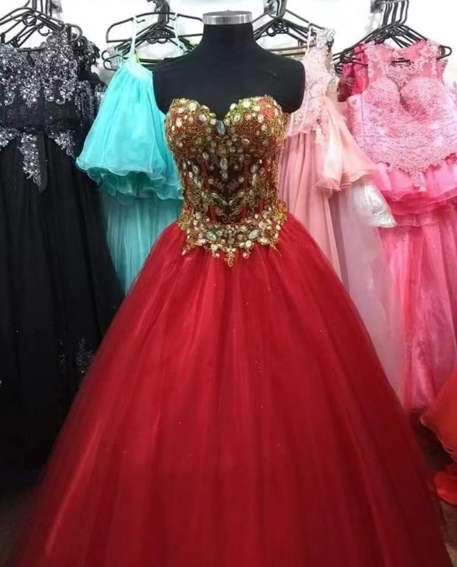 Red Prom Dresses Pageant Gown Birthday Dresses