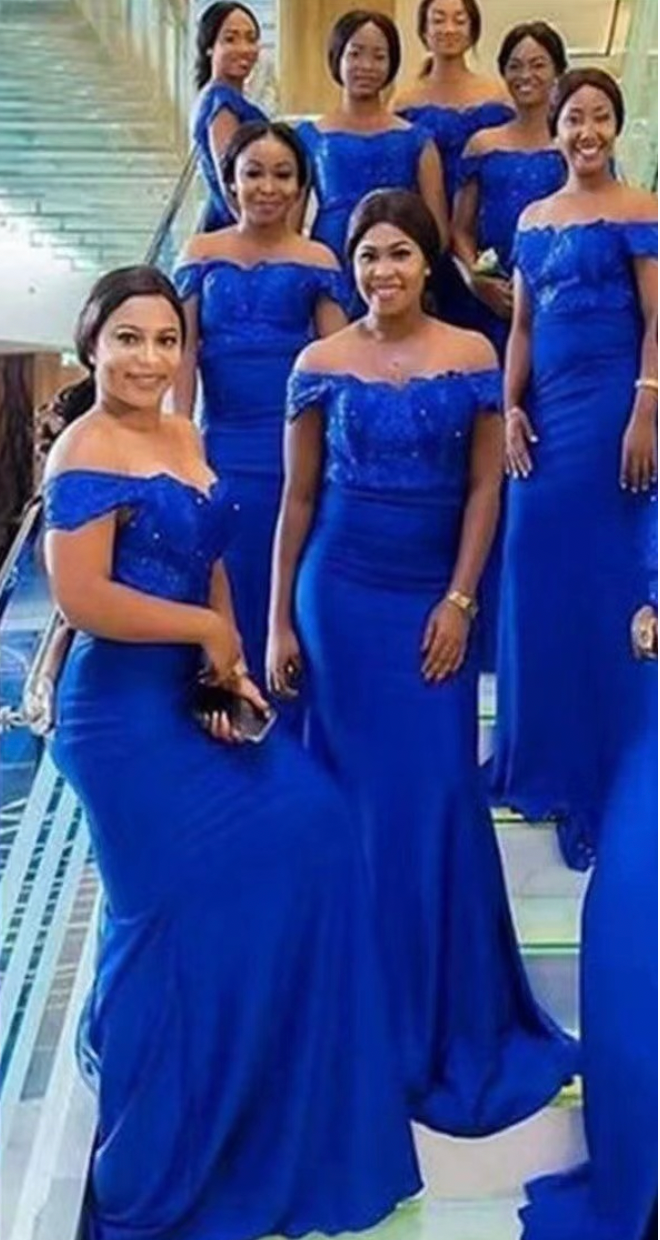 Royal Blue Bridesmaid Dresses Off Shoulder Royal Blue Bridesmaid Dresses Off Shoulder